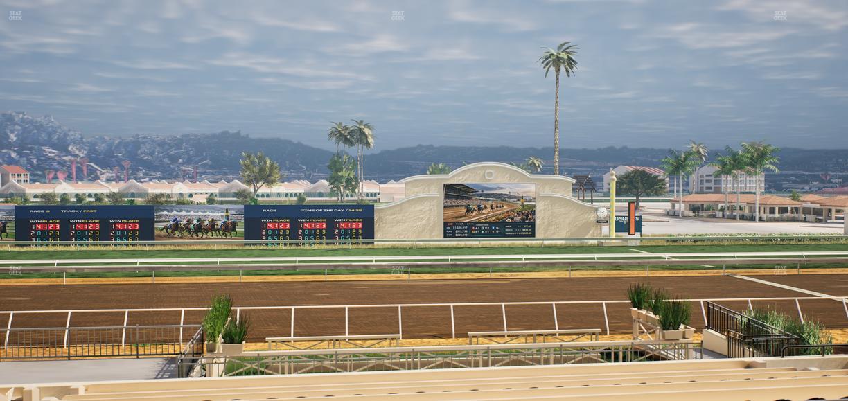 Del Mar Thoroughbred Club - Section Stretch Run Box 13 D Lvl 2 Seat View
