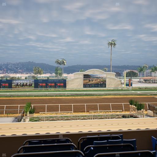 Del Mar Thoroughbred Club - Section Stretch Run Box 13 D Lvl 2 Seat View