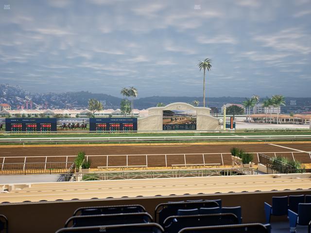 Del Mar Thoroughbred Club - Section Stretch Run Box 13 D Lvl 2 Seat View