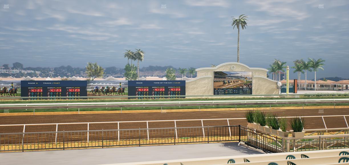 Del Mar Thoroughbred Club - Section Stretch Run Box 13 E Lvl 1 Seat View