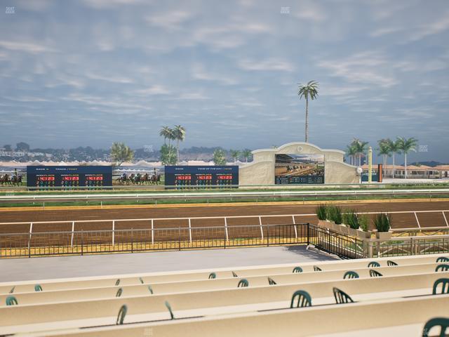 Del Mar Thoroughbred Club - Section Stretch Run Box 13 E Lvl 1 Seat View