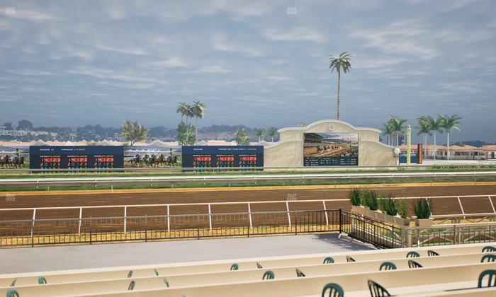 Del Mar Thoroughbred Club - Section Stretch Run Box 13 E Lvl 1 Seat View