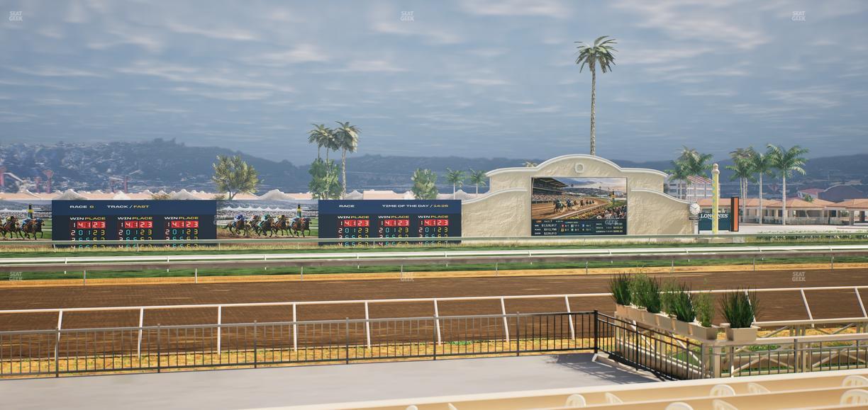 Del Mar Thoroughbred Club - Section Stretch Run Box 13 E Lvl 1 Seat View