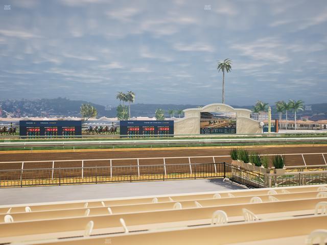 Del Mar Thoroughbred Club - Section Stretch Run Box 13 E Lvl 1 Seat View