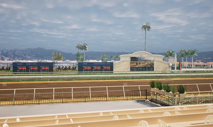Del Mar Thoroughbred Club - Section Stretch Run Box 13 E Lvl 1 Seat View