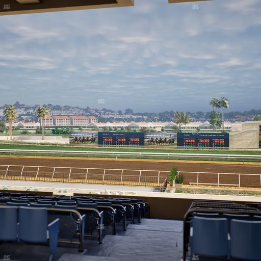Del Mar Thoroughbred Club - Section Stretch Run Box 13 E Lvl 3 Seat View
