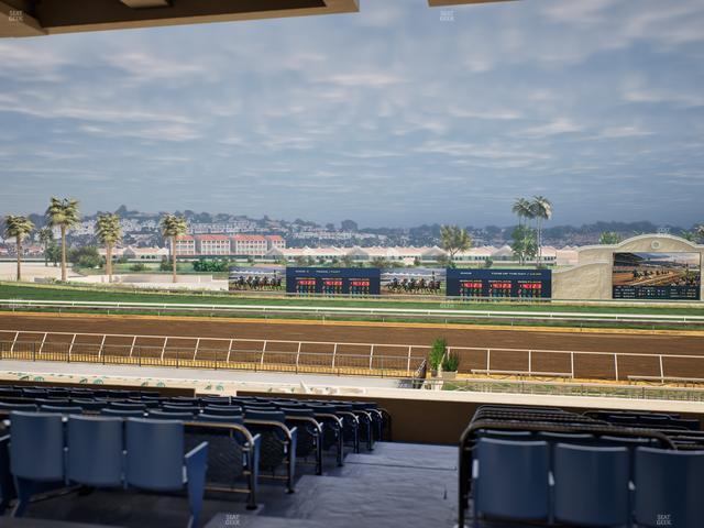 Del Mar Thoroughbred Club - Section Stretch Run Box 13 E Lvl 3 Seat View