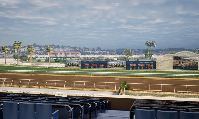 Del Mar Thoroughbred Club - Section Stretch Run Box 13 E Lvl 3 Seat View