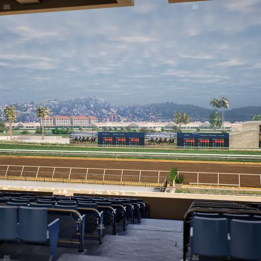 Del Mar Thoroughbred Club - Section Stretch Run Box 13 E Lvl 3 Seat View