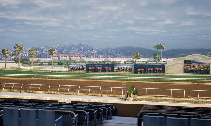 Del Mar Thoroughbred Club - Section Stretch Run Box 13 E Lvl 3 Seat View