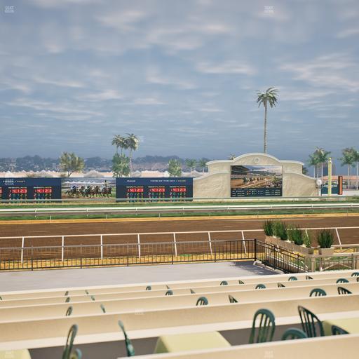 Del Mar Thoroughbred Club - Section Stretch Run Box 13 F Lvl 1 Seat View