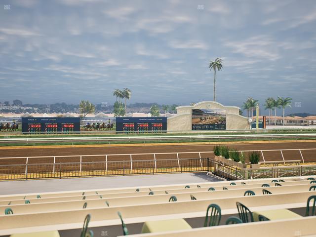 Del Mar Thoroughbred Club - Section Stretch Run Box 13 F Lvl 1 Seat View
