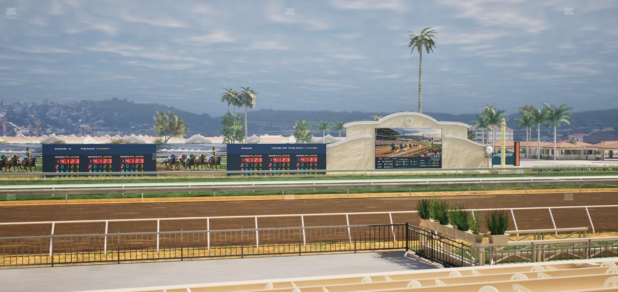 Del Mar Thoroughbred Club - Section Stretch Run Box 13 F Lvl 1 Seat View