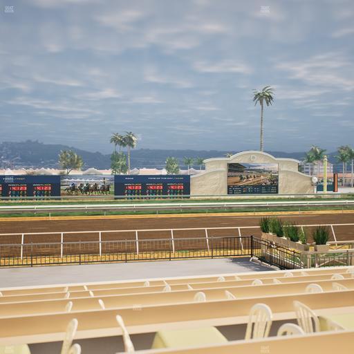 Del Mar Thoroughbred Club - Section Stretch Run Box 13 F Lvl 1 Seat View