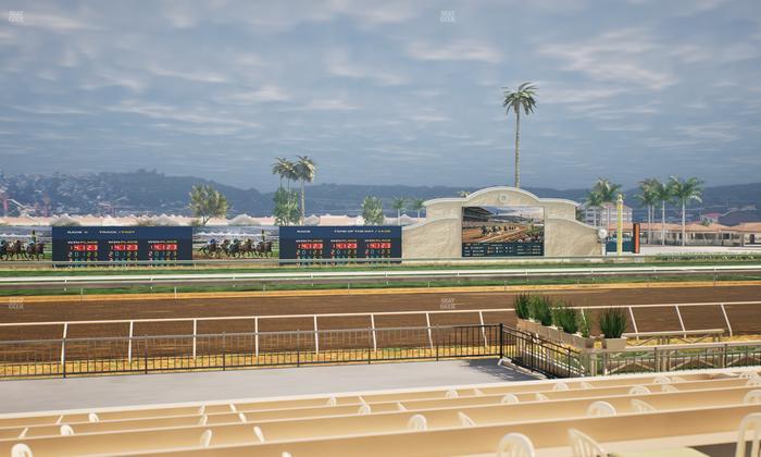 Del Mar Thoroughbred Club - Section Stretch Run Box 13 F Lvl 1 Seat View