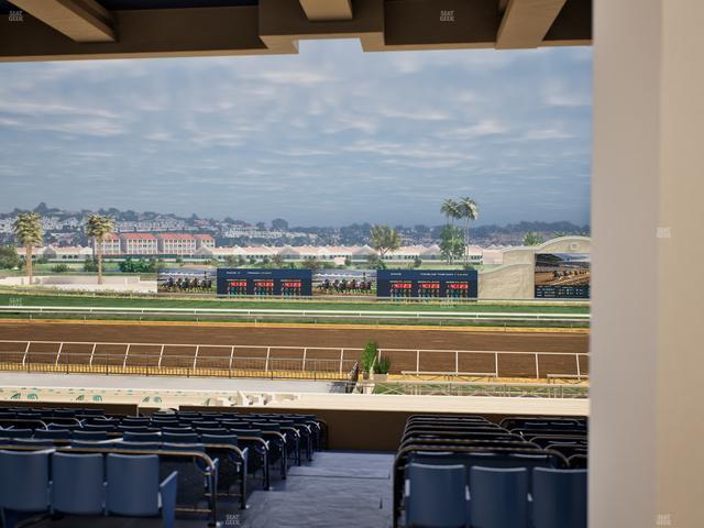 Del Mar Thoroughbred Club - Section Stretch Run Box 13 F Lvl 3 Seat View