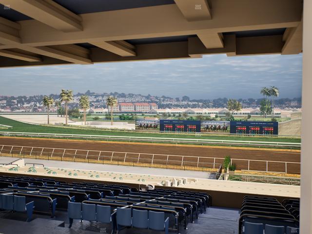 Del Mar Thoroughbred Club - Section Stretch Run Box 13 G Lvl 3 Seat View