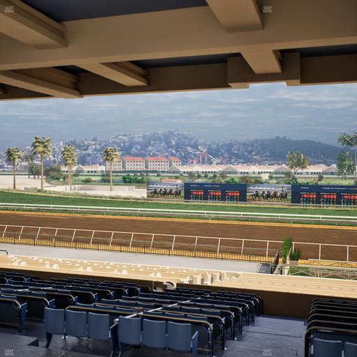 Del Mar Thoroughbred Club - Section Stretch Run Box 13 G Lvl 3 Seat View