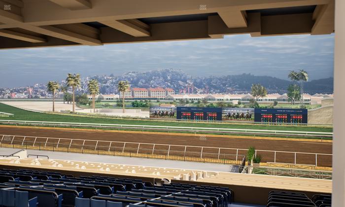 Del Mar Thoroughbred Club - Section Stretch Run Box 13 G Lvl 3 Seat View