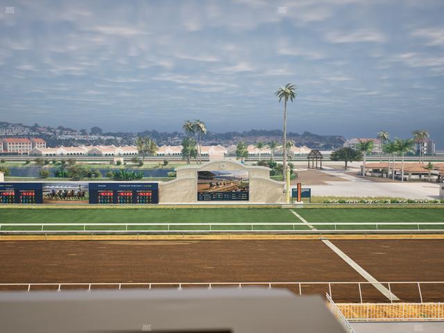 Del Mar Thoroughbred Club - Section Stretch Run Box 13 J Lvl 4 Seat View