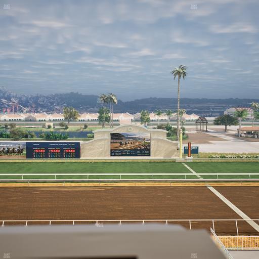 Del Mar Thoroughbred Club - Section Stretch Run Box 13 J Lvl 4 Seat View