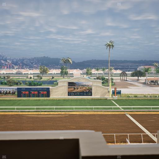 Del Mar Thoroughbred Club - Section Stretch Run Box 13 K Lvl 4 Seat View