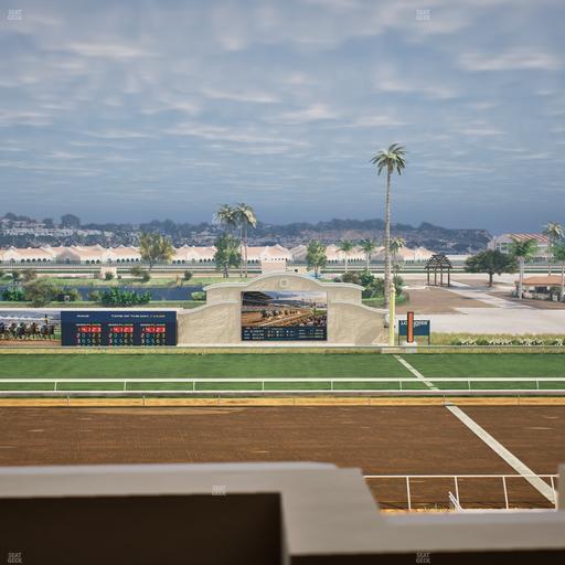 Del Mar Thoroughbred Club - Section Stretch Run Box 13 K Lvl 4 Seat View