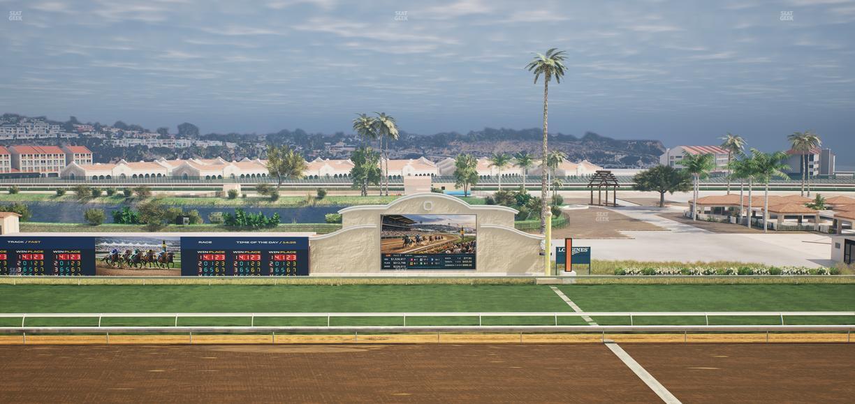 Del Mar Thoroughbred Club - Section Stretch Run Box 13 L Lvl 4 Seat View