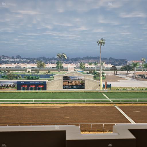 Del Mar Thoroughbred Club - Section Stretch Run Box 13 L Lvl 4 Seat View