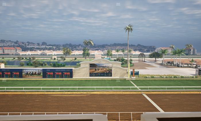 Del Mar Thoroughbred Club - Section Stretch Run Box 13 L Lvl 4 Seat View