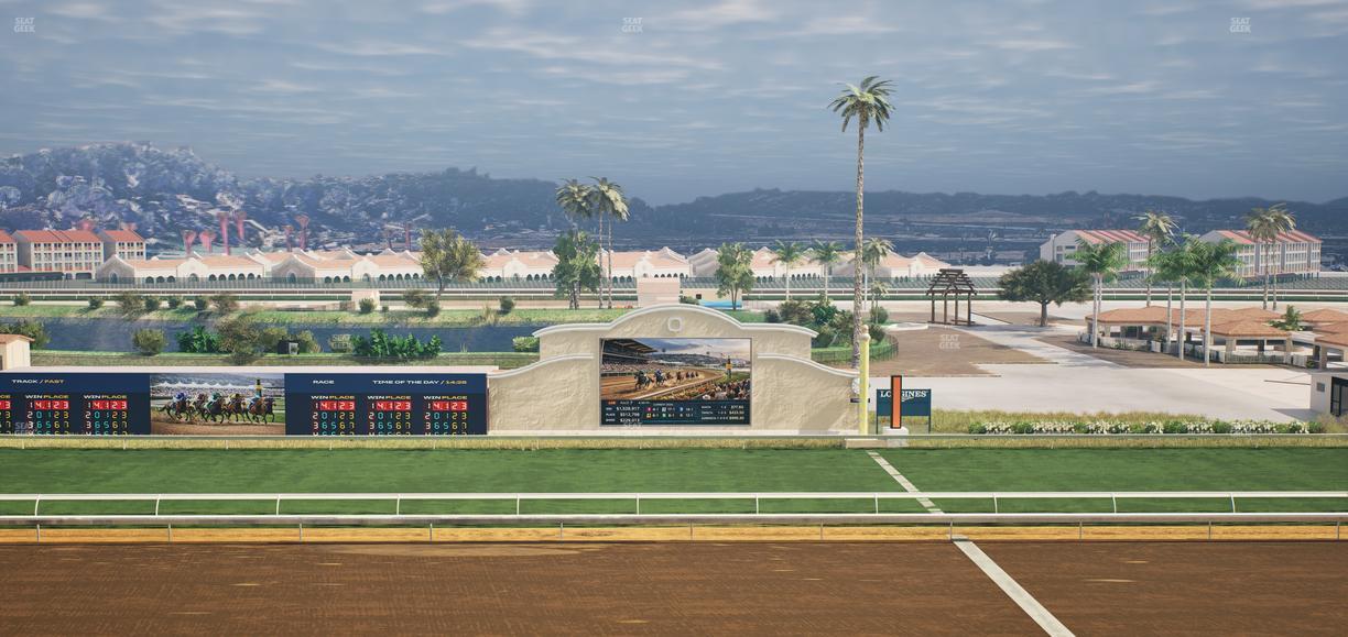 Del Mar Thoroughbred Club - Section Stretch Run Box 13 L Lvl 4 Seat View