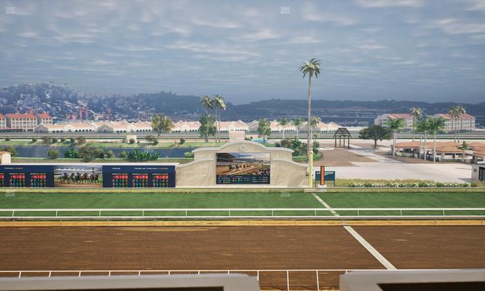 Del Mar Thoroughbred Club - Section Stretch Run Box 13 L Lvl 4 Seat View