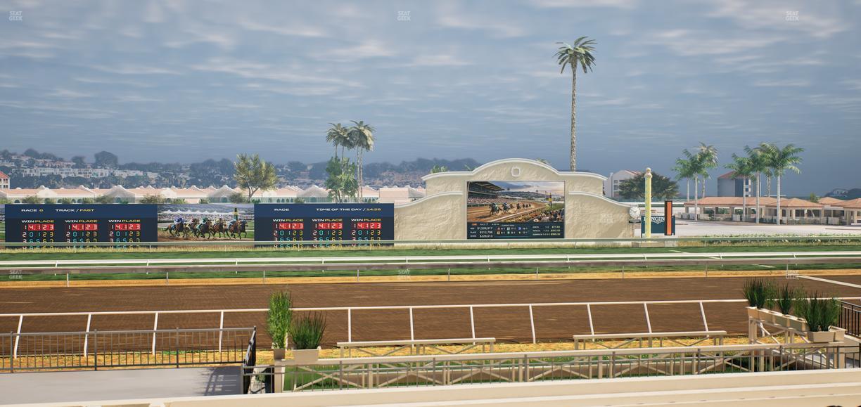 Del Mar Thoroughbred Club - Section Stretch Run Box 14 A Lvl 2 Seat View