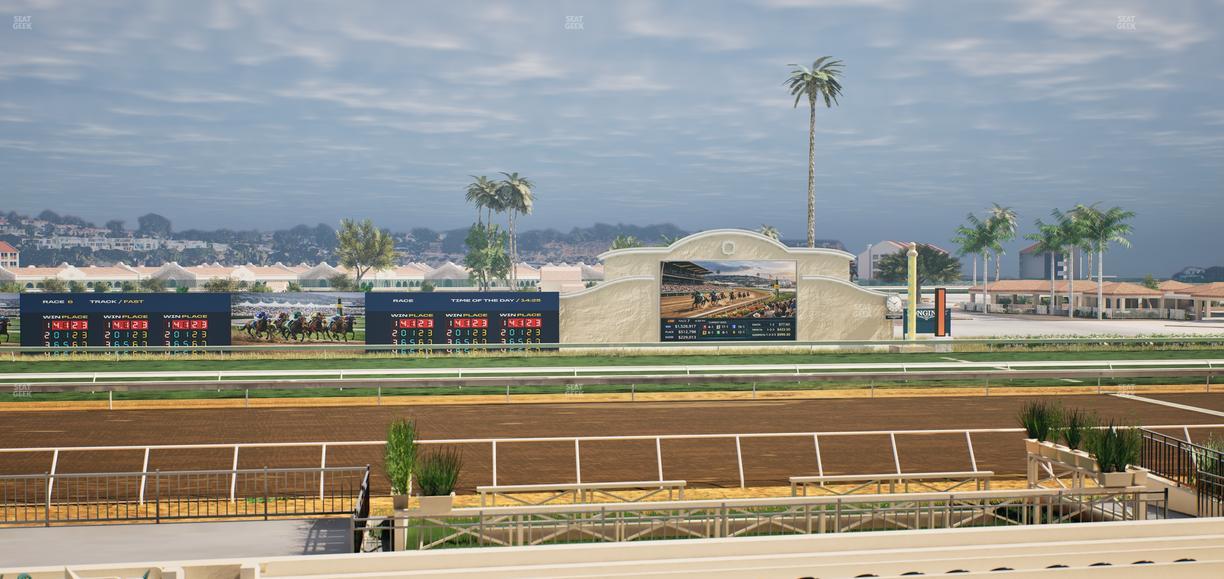 Del Mar Thoroughbred Club - Section Stretch Run Box 14 B Lvl 2 Seat View