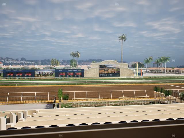 Del Mar Thoroughbred Club - Section Stretch Run Box 14 B Lvl 2 Seat View