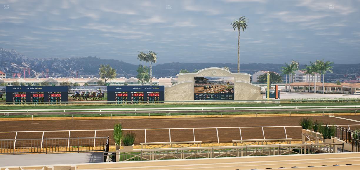 Del Mar Thoroughbred Club - Section Stretch Run Box 14 B Lvl 2 Seat View