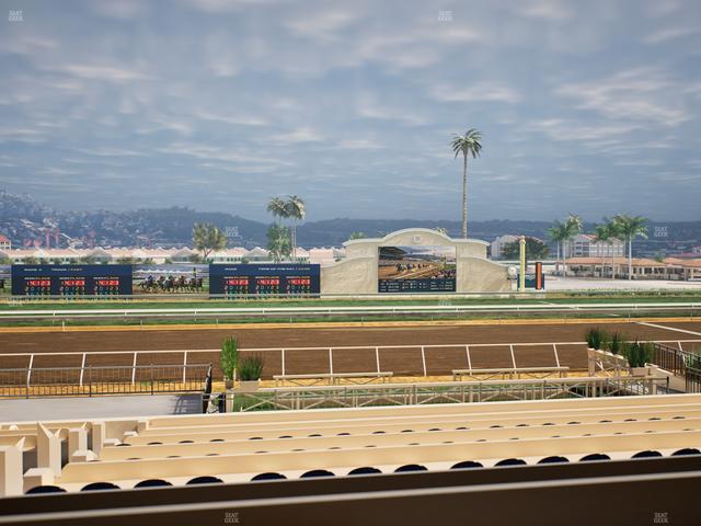 Del Mar Thoroughbred Club - Section Stretch Run Box 14 B Lvl 2 Seat View