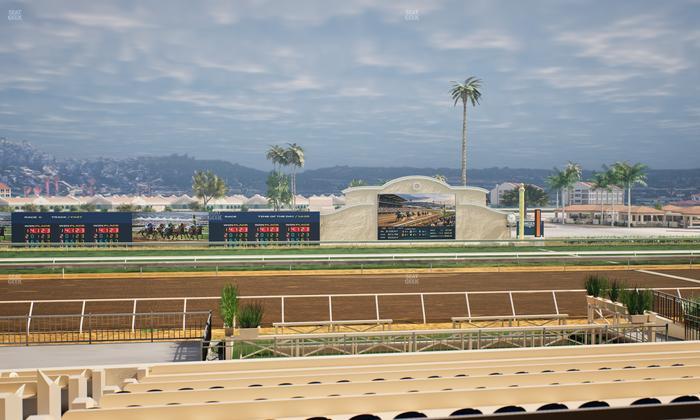Del Mar Thoroughbred Club - Section Stretch Run Box 14 B Lvl 2 Seat View