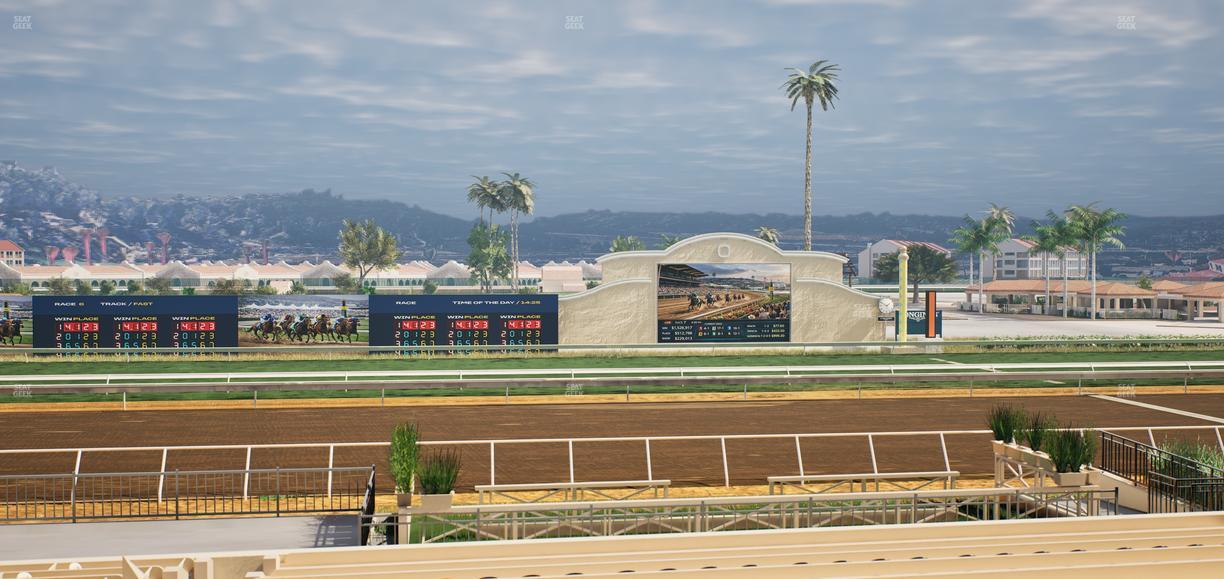 Del Mar Thoroughbred Club - Section Stretch Run Box 14 C Lvl 2 Seat View