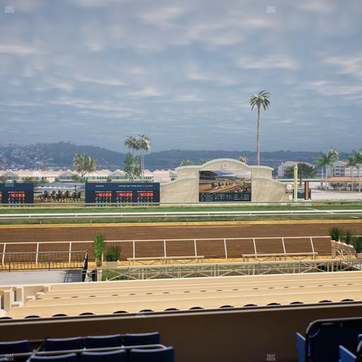 Del Mar Thoroughbred Club - Section Stretch Run Box 14 C Lvl 2 Seat View