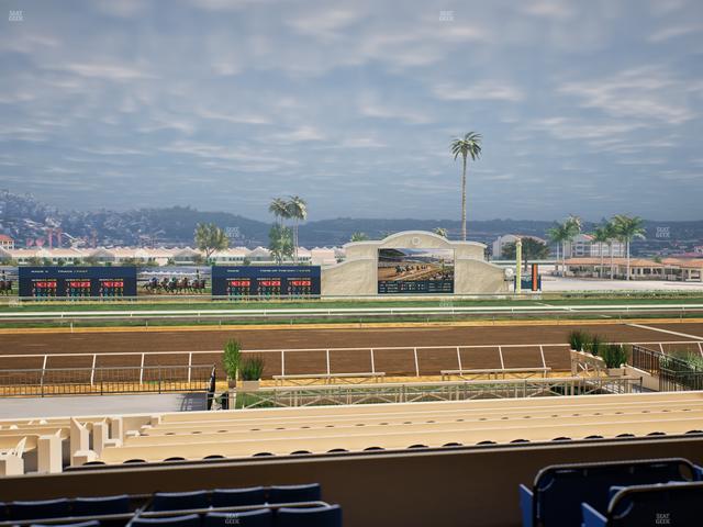 Del Mar Thoroughbred Club - Section Stretch Run Box 14 C Lvl 2 Seat View