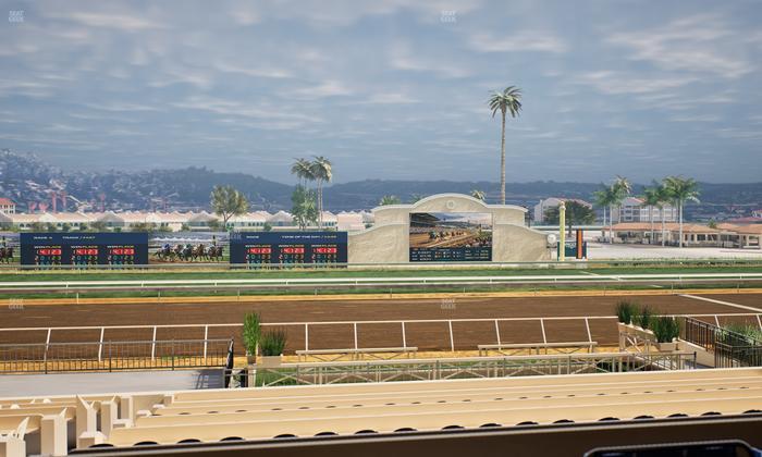 Del Mar Thoroughbred Club - Section Stretch Run Box 14 C Lvl 2 Seat View