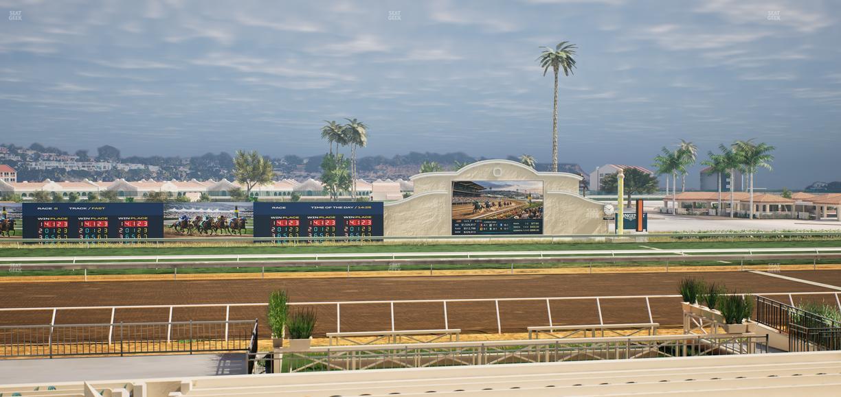 Del Mar Thoroughbred Club - Section Stretch Run Box 14 C Lvl 2 Seat View