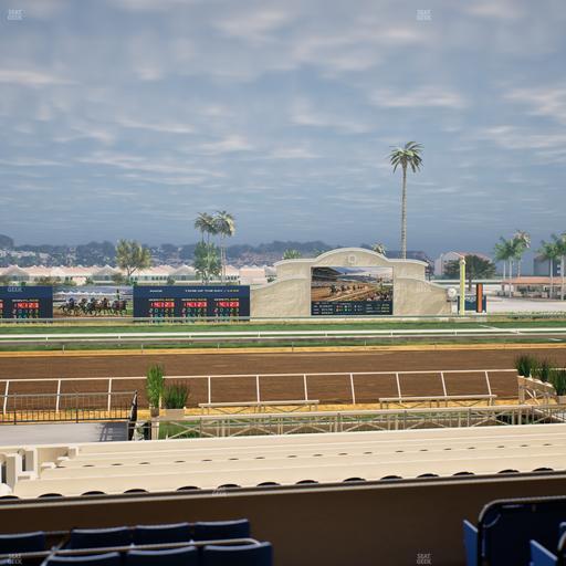 Del Mar Thoroughbred Club - Section Stretch Run Box 14 C Lvl 2 Seat View