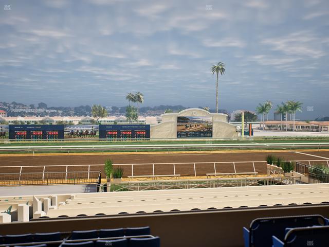 Del Mar Thoroughbred Club - Section Stretch Run Box 14 C Lvl 2 Seat View