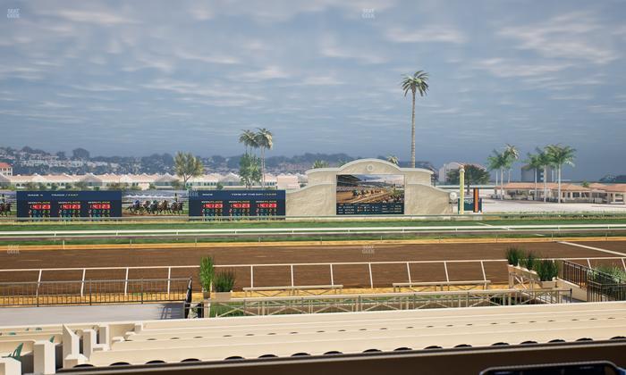 Del Mar Thoroughbred Club - Section Stretch Run Box 14 C Lvl 2 Seat View