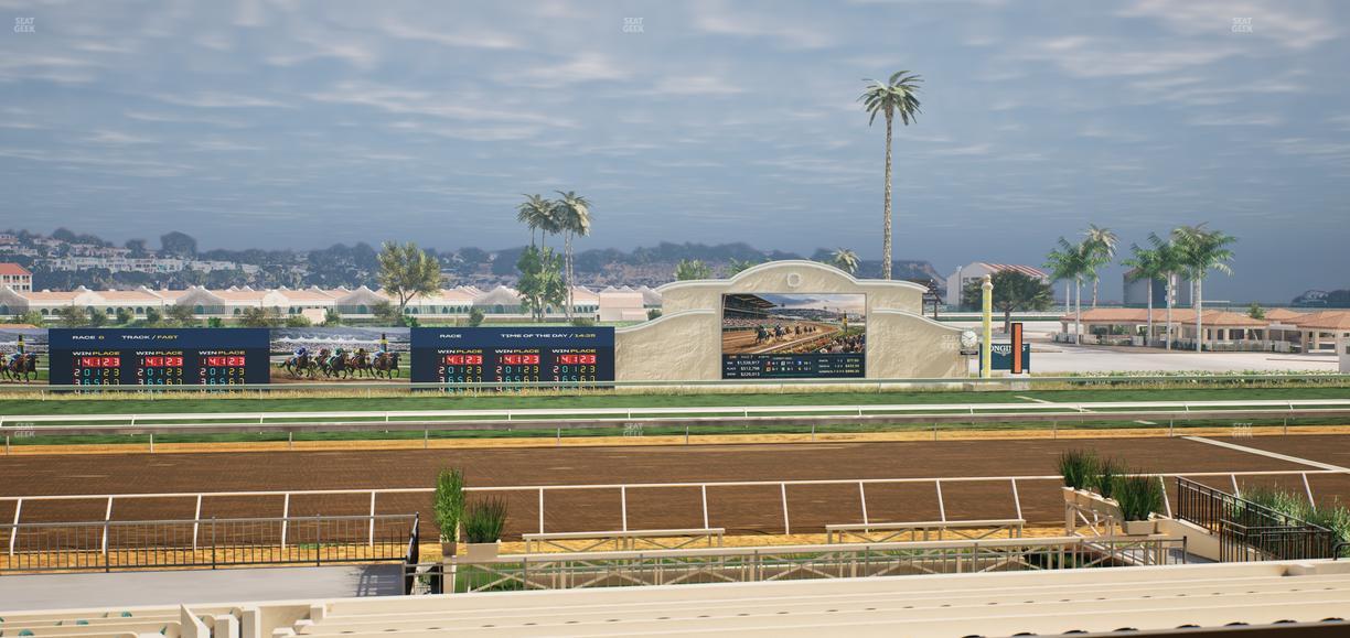 Del Mar Thoroughbred Club - Section Stretch Run Box 14 D Lvl 2 Seat View