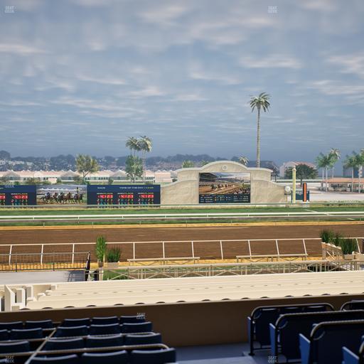 Del Mar Thoroughbred Club - Section Stretch Run Box 14 D Lvl 2 Seat View