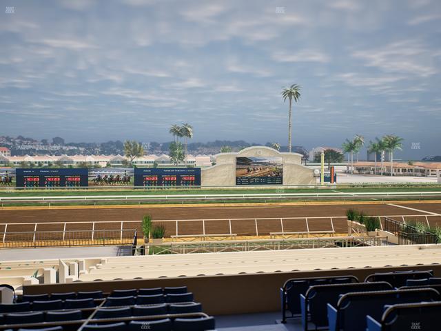 Del Mar Thoroughbred Club - Section Stretch Run Box 14 D Lvl 2 Seat View