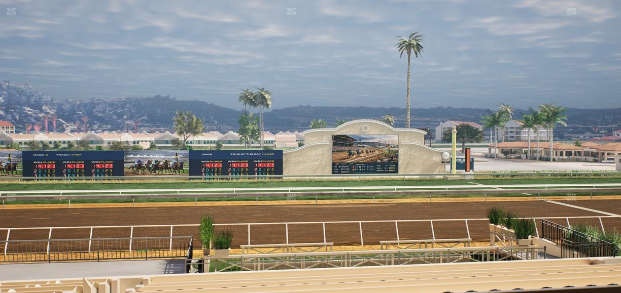 Del Mar Thoroughbred Club - Section Stretch Run Box 14 D Lvl 2 Seat View